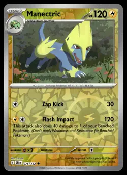 MANECTRIC - 076/182 Uncommon Destined Rivals Pokemon Reverse Holo NM - Image 1
