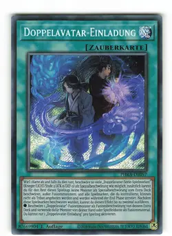 Yugioh DOPPELAVATAR-EINLADUNG , phra-de057 Secret Rare deutsch NM 1. Auflage - Image 1
