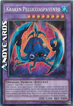 KRAKEN PELLICCIASPAVENTO (Frightfur Kraken) Segreta • FUEN IT020 • 1Ed • YUGIOH! - Image 1