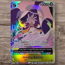Jewelry Bonney SR OP13-108 Super Rare Foil One Piece Card - Image 1