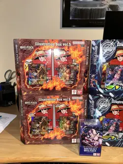 One Piece Illustration Box Vol. 5 & 6 "Lot of 4" 2 each- Sealed In Hand - Image 2