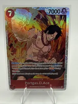 One Piece Paramount War Portgas.D.Ace Super Rare OP02-013 - English - Image 1