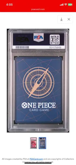 2023 ONE PIECE JPN OP05-AWAKENING OF THE NEW ERA 1ST ANV MONKEY D. LUFFY PSA 10 - Image 2