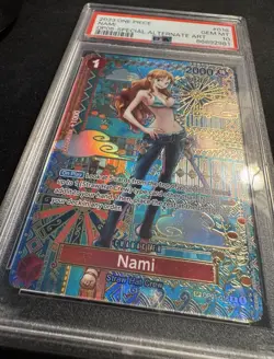 PSA 10 GEM MINT Nami SP OP01-016 OP05 Awakening of the New Era One Piece - Image 2
