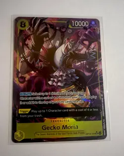 Gecko Moria OP14-104 SR Alternate Art Azure Sea's Seven One Piece English NM - Image 1