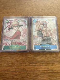 Op13 Sec Alt Luffy And Ace One Piece Tcg Lot - Image 1