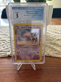 Pokemon Card Sabrina's Gengar 2000 Gym Heroes Holo Card 14/132 CGC 5.5 - Image 1