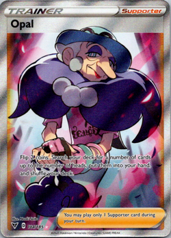 Opal - 184/185 - Pokemon Vivid Voltage Sword & Shield Full Art Rare Card NM - Image 1