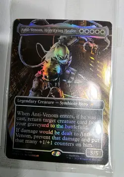 Marvel Legends Series Agent Anti-Venom PROMO Card Magic the Gathering Foil - Image 2