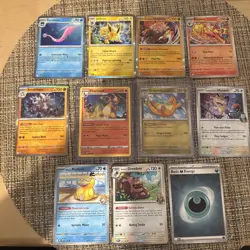 Pokemon Tcg Hits Lot Of 11 Nm Cards dragonite Charizard - Image 1