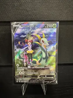 Serperior V TG13/TG30 Silver Tempest Full Art Ultra Rare Holo Pokemon Card NM - Image 1