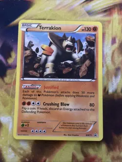 Terrakion BW71 - Black Star Promo - Pokemon Card TCG - LP Cracked Ice Holo - Image 1