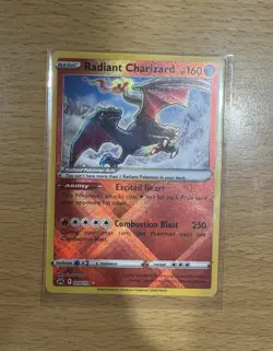 Radiant Charizard - 020/159 - Near Mint - Crown Zenith Pokemon Card - Image 1