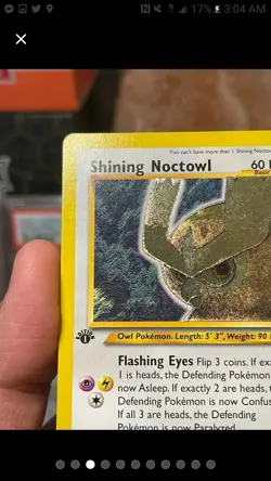 1st Edition Shining Noctowl 110/105 - Neo Destiny - Pokemon Card - LP Condition - Image 3