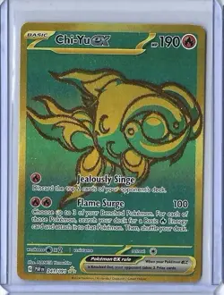 Pokemon Paldean Fates Chi-Yu ex 241/091 Hyper Rare Full Art Card Pack Fresh - Image 1