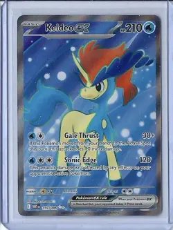 2025 Pokemon Black and White Flare Keldeo EX UR Card TCG 159/086 Holo Ultra Rare - Image 1