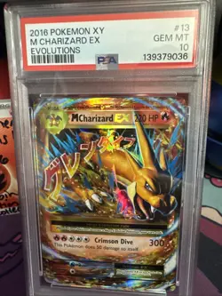 Pokemon TCG XY Evolutions 2016 M Charizard EX Holo Card 13/108 PSA 10 Gem Mint - Image 2