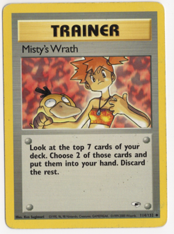 Misty's Wrath 114/132 Gym Heroes TRAINER Pokemon Card - Image 1