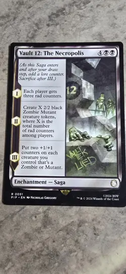 Vault 12: The Necropolis Universes Beyond: Fallout Regular Enchantment Rare MTG - Image 1