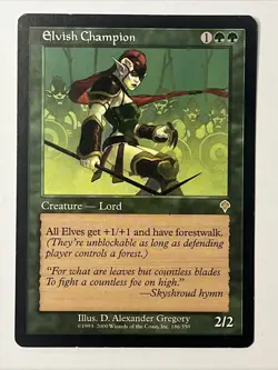 MTG Elvish Champion R Invasion #186 - Image 1