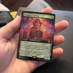 Delighted Halfling (Extended Art) (Surge Foil) Universes Beyond: the Lord of the - Image 1