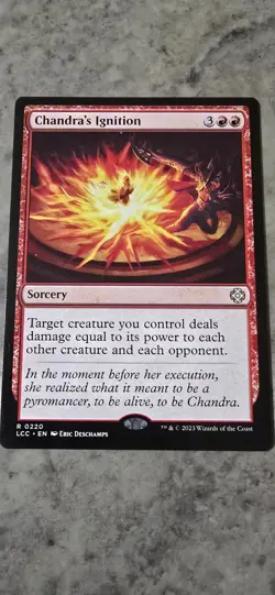 Chandra's Ignition Commander: the Lost Caverns of Ixalan Regular Sorcery Rare NM - Image 1