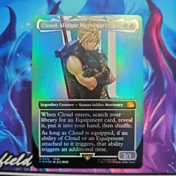 Cloud, Midgar Mercenary (Borderless) Final Fantasy Foil NM M 0375 - Image 1