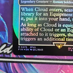 Cloud, Midgar Mercenary (Borderless) Final Fantasy Foil NM M 0375 - Image 5