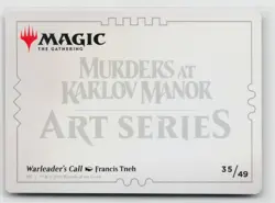 MTG Murders At Karlov Manor Art Series Warleader's Call x1 NM 35/49 - Image 2