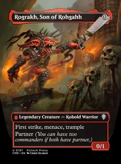 Custom Art MTG Top cEDH Deck, Rograkh, Son of Rohgahh-Silas Renn, Seeker Adept - Image 1