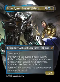 Custom Art MTG Top cEDH Deck, Rograkh, Son of Rohgahh-Silas Renn, Seeker Adept - Image 2