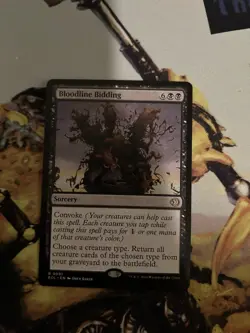1x Bloodline Bidding MTG Lorwyn Eclipsed Rare Nonfoil NM - Image 1