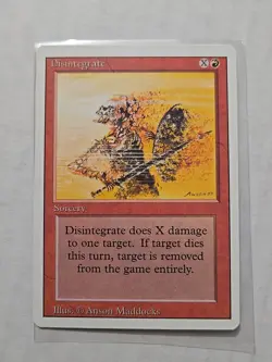 Disintegrate - Revised Edition - LP - Common - Sorcery - MTG - Image 1