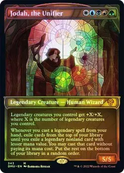 Jodah, the Unifier Textured Foil Showcase Dominaria United NM MTG - Image 1