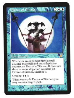Magic The Gathering MTG - SCOURGE 2003 SCG - #32 Decree of Silence x4 LP NM - Image 3