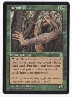 NM Hermit Druid Stronghold Mtg Magic the Gathering - Image 1