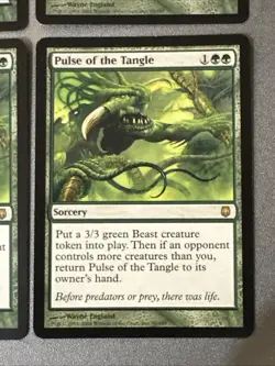 Pulse Of The Tangle X4 Darksteel Ex+/NM Condition See Pics Front Back - Image 2