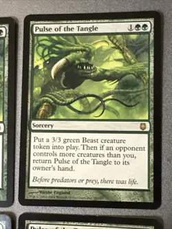 Pulse Of The Tangle X4 Darksteel Ex+/NM Condition See Pics Front Back - Image 4