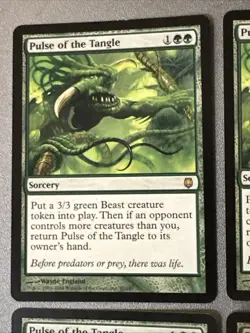 Pulse Of The Tangle X4 Darksteel Ex+/NM Condition See Pics Front Back - Image 5