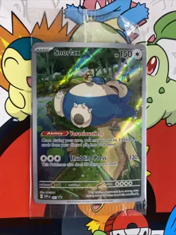Pokemon 2023 TCG Scarlet & Violet Black Star Promo ETB Snorlax Card 51 Sealed - Image 1