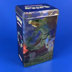 2004 Pokemon EX | Rayquaza (EMPTY) Metal Tin Plusle Minun TCG Card Emerald VTG - Image 1