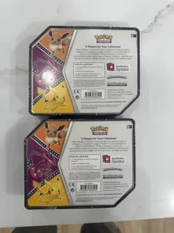 Pokemon TCG V Powers Tin Eternatus V 5 Booster Packs Factory Sealed - N691-692 - Image 2
