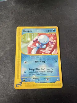 Pokemon TCG Wooper Aquapolis 66/147 Uncommon Card Non-Holo, Near Mint Condition - Image 1
