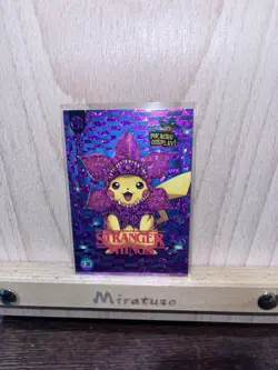 Stranger Things (Pikachu) #E30 - Purple Holo Box Hit - Pikachu Cosplay - Pokemon - Image 1