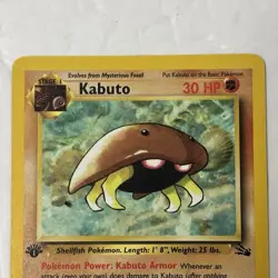 1999 Pokemon Fossil 1st Edition Kabuto #50/62 Non Holo NM - Image 4