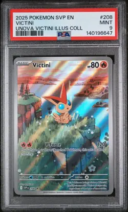 PSA 9 - 2025 Pokemon Unova VICTINI Illusion Collection Box - Image 1