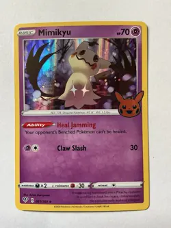 Mimikyu 081/189 Holo Trick or Trade BOOster 2022 Halloween Pokemon TCG NM - Image 1