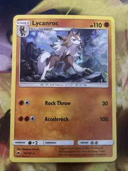 Pokemon - Lycanroc Theme Deck -Cracked Ice Holo- 76/147 - Burning Shadows - NM/M - Image 1
