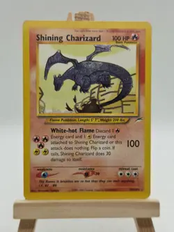 Pokemon TCG Neo Destiny Shining Charizard 107/105 Holo Secret Rare - Image 1