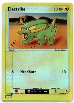 Electrike 52/109 Pokemon TCG EX Series Ruby and Sapphire Reverse Holo - Image 1